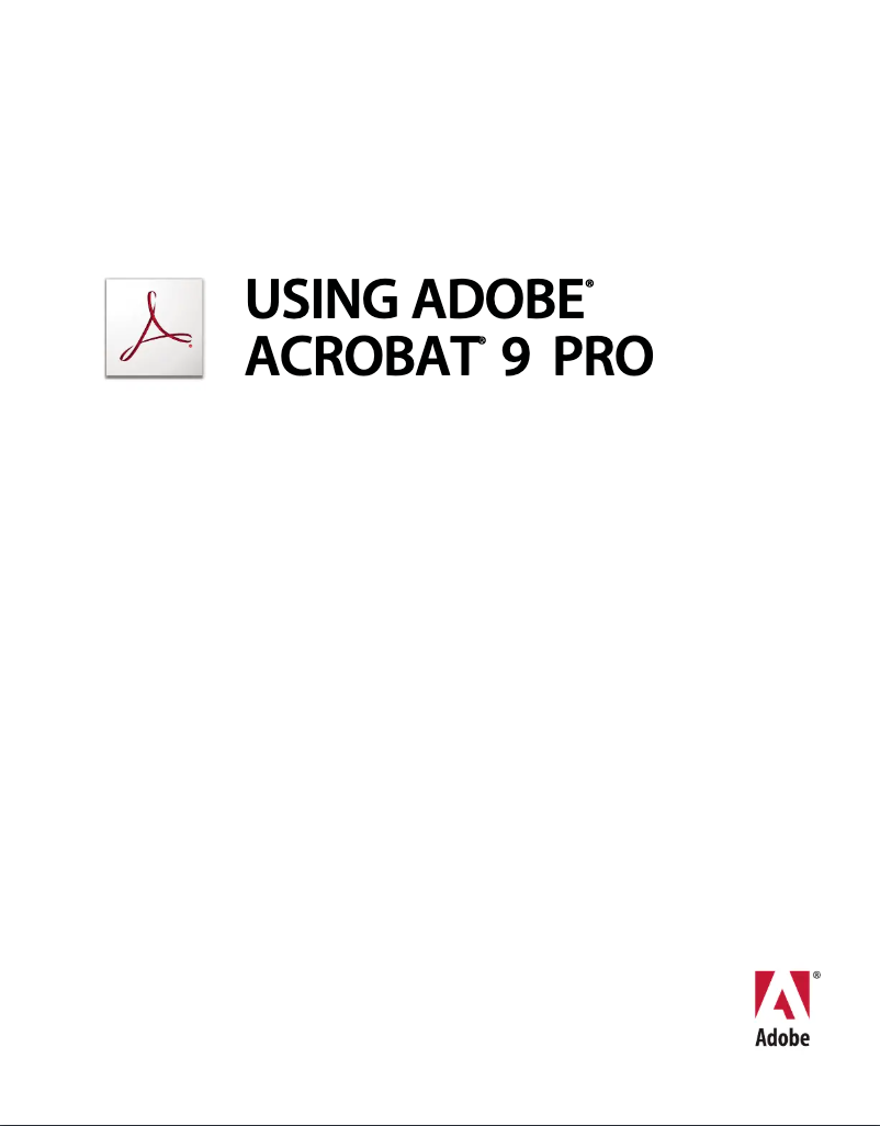 Page 1 de la notice Manuel utilisateur Adobe Acrobat 9 Pro