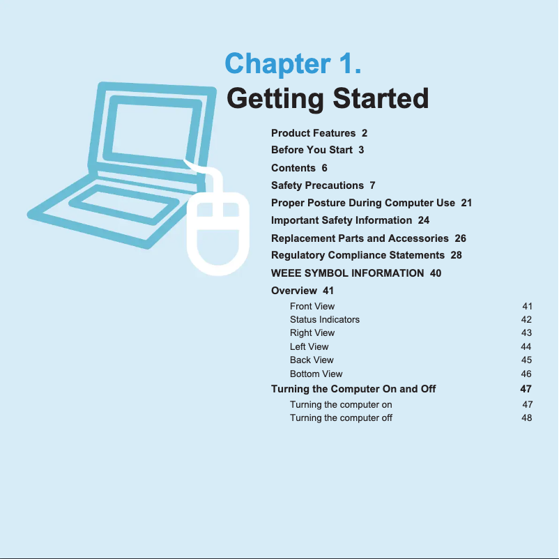 Page 1 de la notice Manuel utilisateur Samsung NP-R560