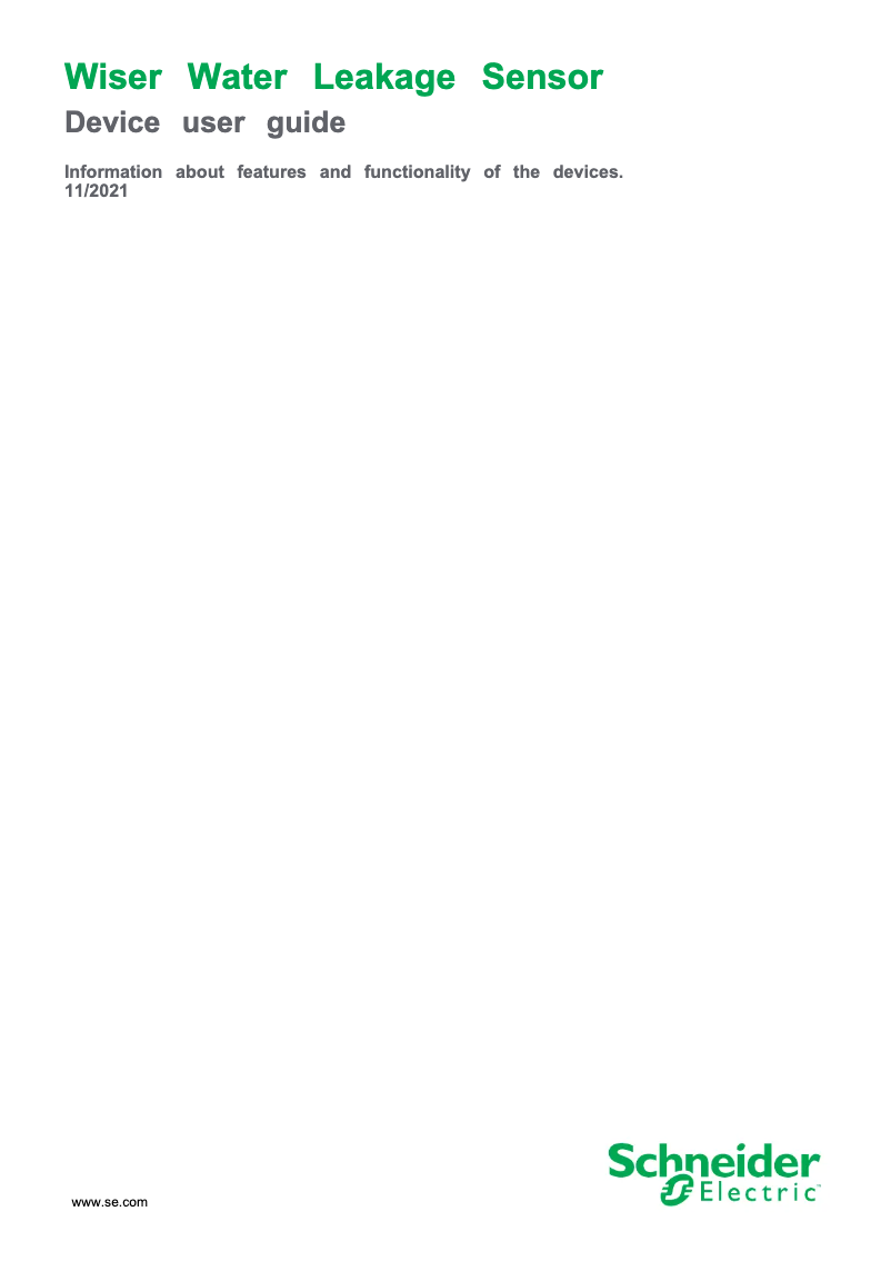 Page 1 de la notice Manuel utilisateur Schneider CCT592011