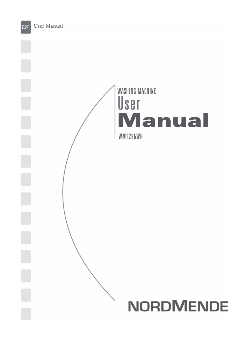 Page 1 de la notice Manuel utilisateur Nordmende WM1295WH