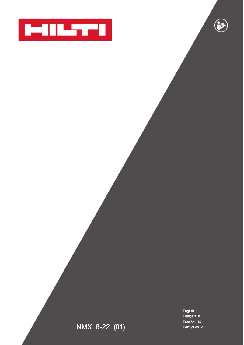 Page 1 de la notice Manuel utilisateur Hilti NMX 6‑22 (01)