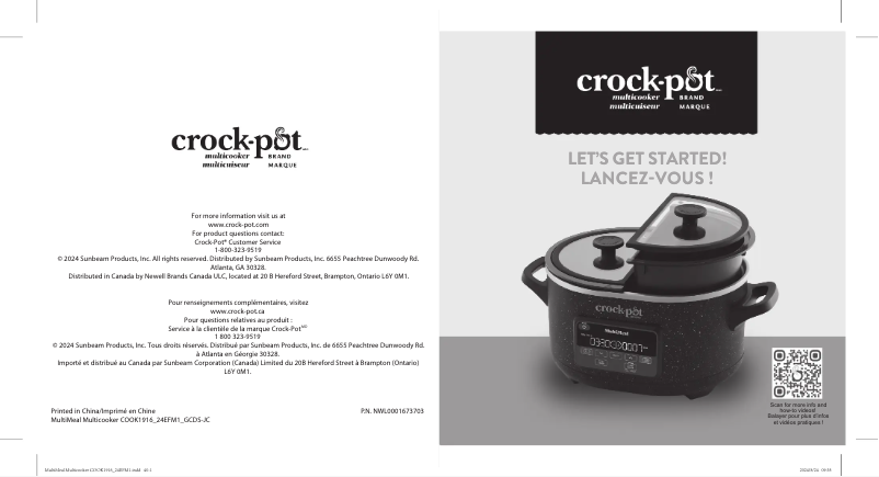 Page 1 de la notice Manuel utilisateur Crock-Pot MultiMeal