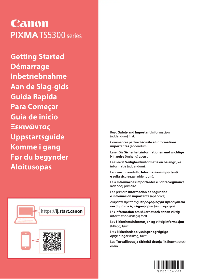 Página 1 del manual Manual de usuario Canon Pixma TS5352A