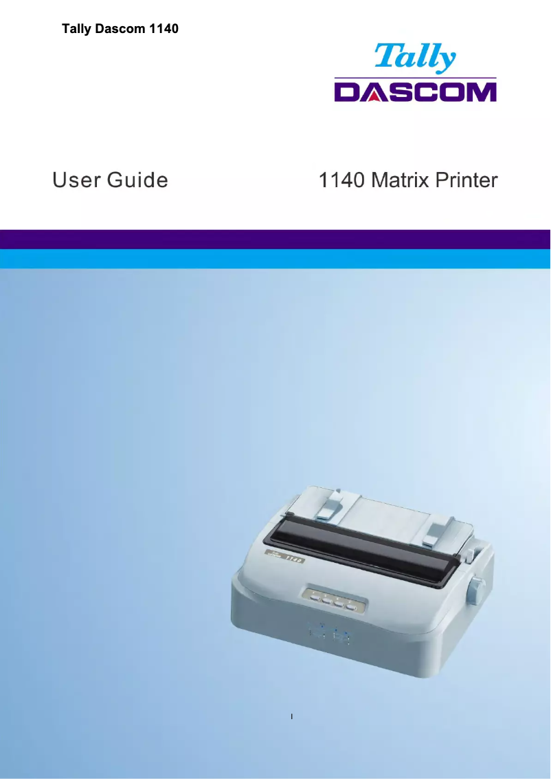 Page 1 of the manual User Manual Dascom 1140