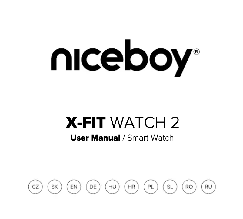 Page 1 of the manual User Manual Niceboy X-fit Watch 2