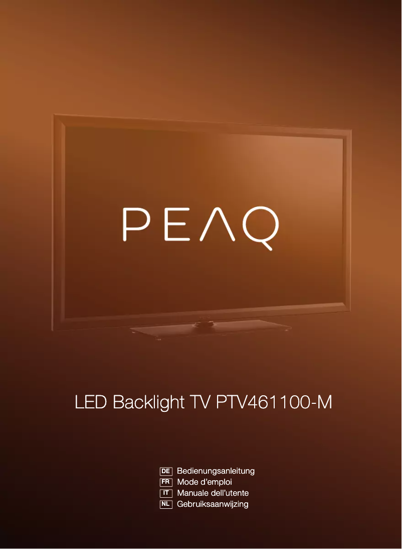 Página 1 del manual Manual de usuario PEAQ PTV461100