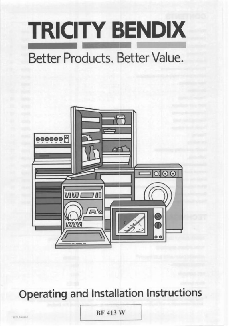 Página 1 del manual Manual de usuario Tricity Bendix BF413W