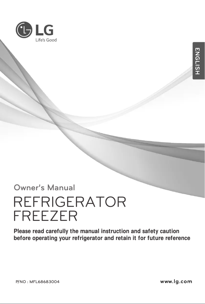 Page 1 de la notice Manuel utilisateur LG GR-B202RLCL