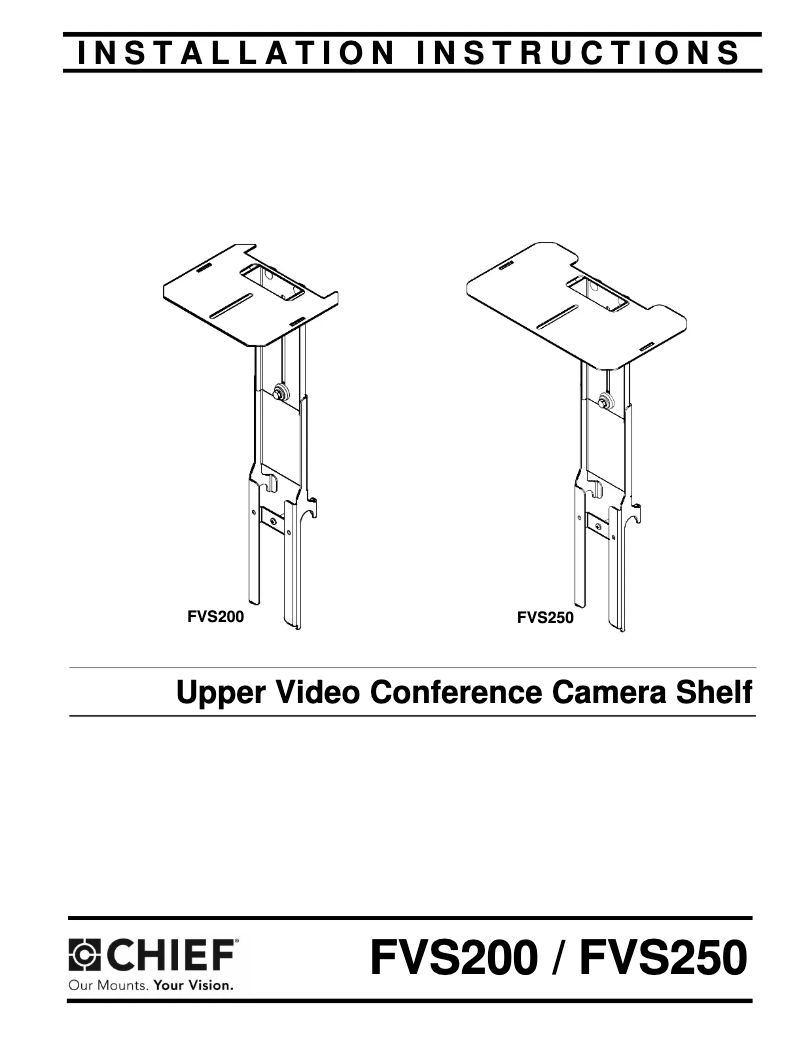 Page 1 de la notice Manuel utilisateur Chief FVS200