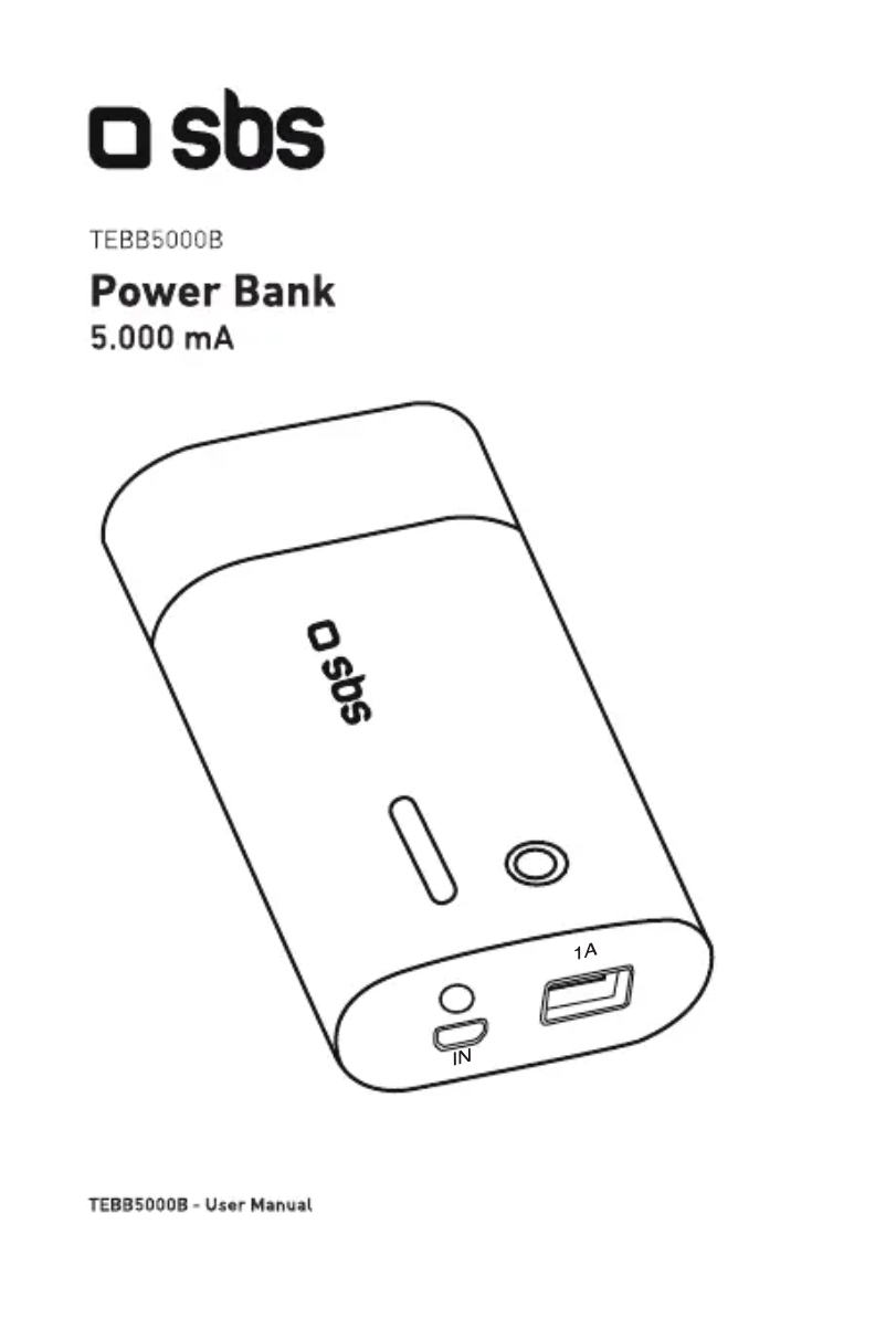 Page 1 of the manual User Manual SBS TEBB5000B