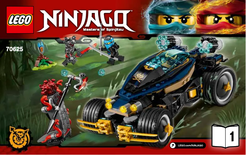Page 1 de la notice Manuel utilisateur Lego Ninjago 70625