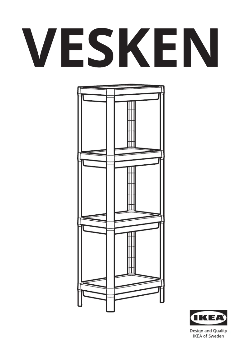 Page 1 de la notice Manuel utilisateur Ikea VESKEN 403.078.66