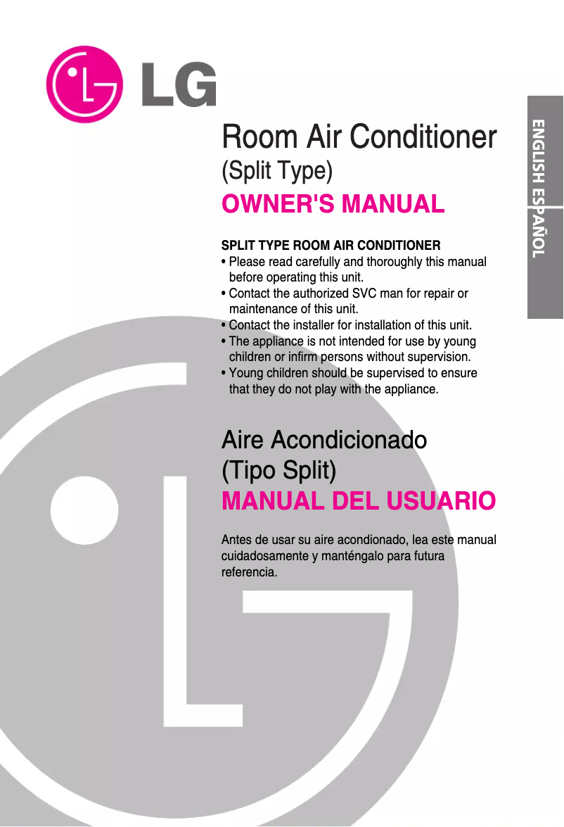 Página 1 del manual Manual de usuario LG LSNH186TKA2