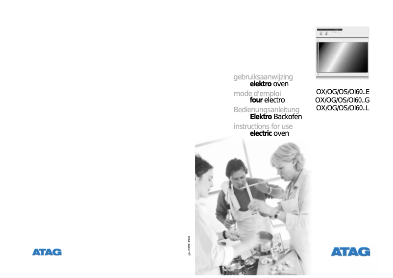 Page 1 de la notice Manuel utilisateur Atag OG6011EL
