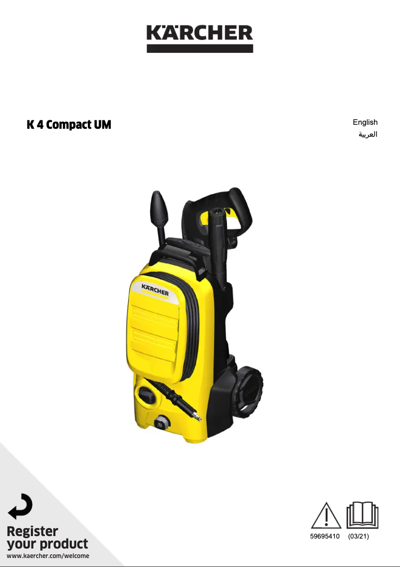 Page 1 de la notice Manuel utilisateur Kärcher K 4 Compact UM