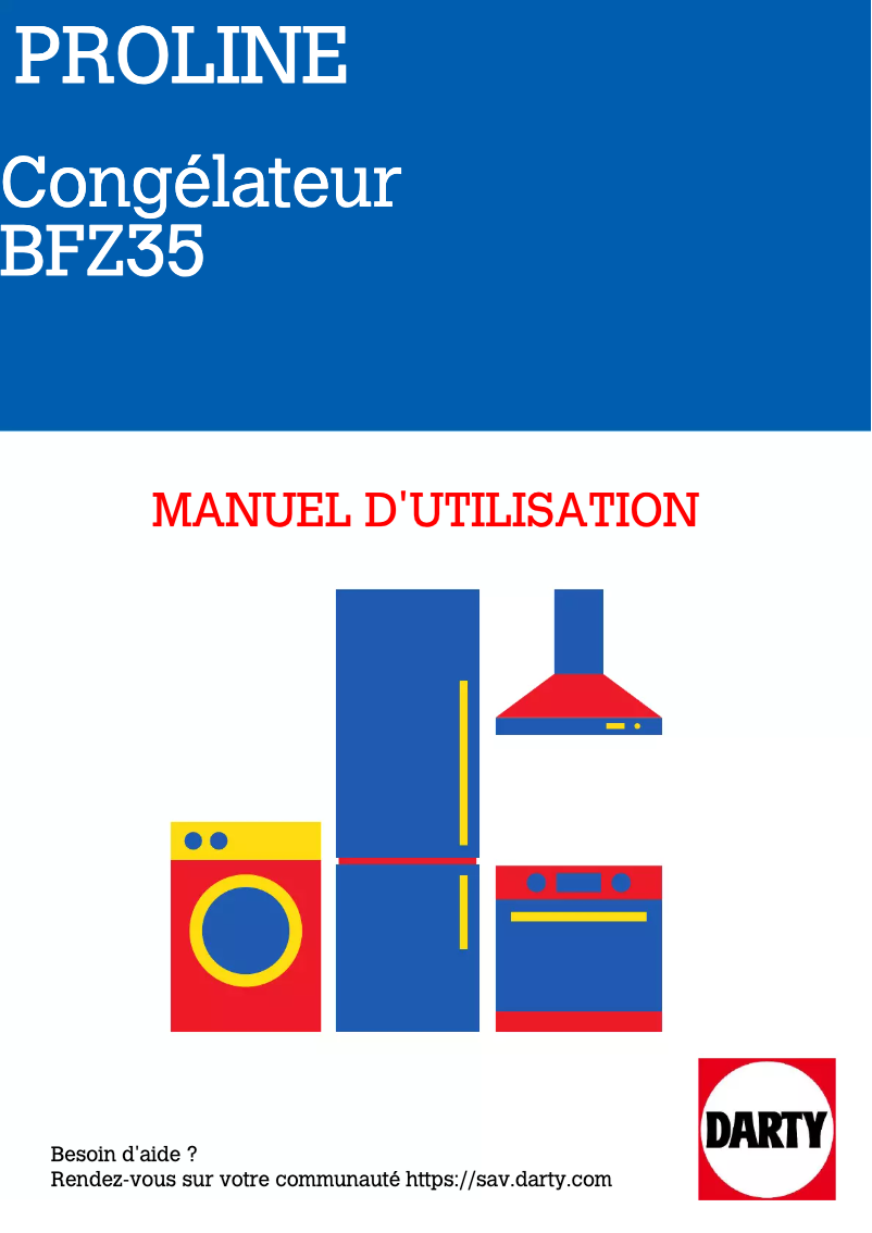 Page 1 of the manual User Manual Proline BFZ35