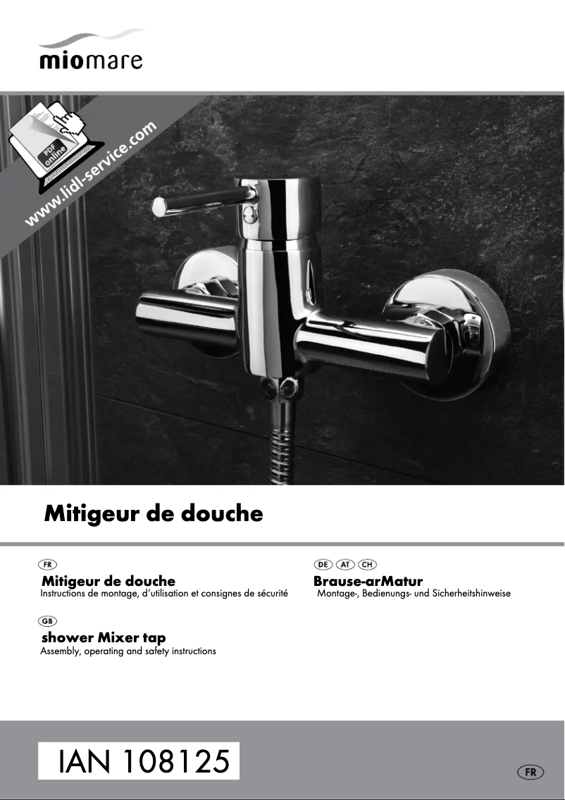 Page 1 de la notice Manuel utilisateur Miomare IAN 108125