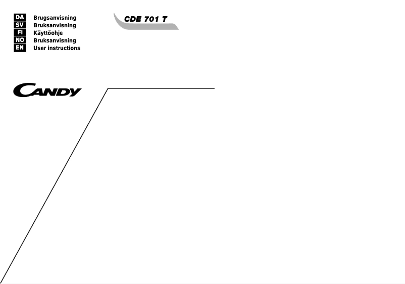Página 1 del manual Manual de usuario Candy CD E701T
