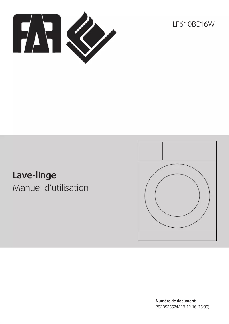 Página 1 del manual Manual de usuario FAR LF610BE16W