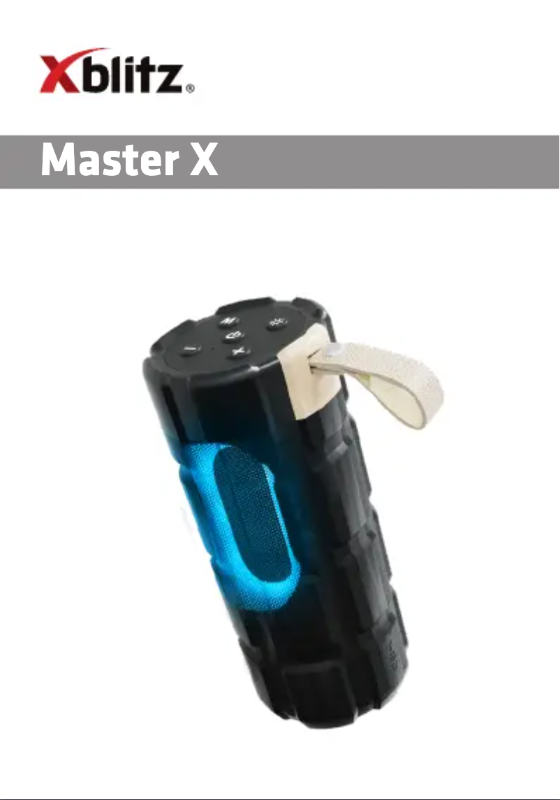 Page 1 de la notice Manuel utilisateur Xblitz Master X