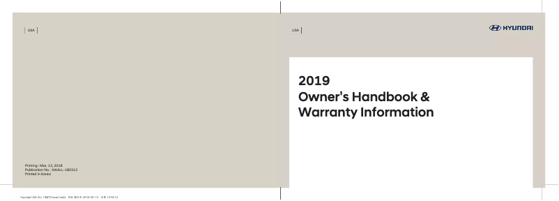 Página 1 del manual Manual de usuario Hyundai Santa Fe XL (2019)