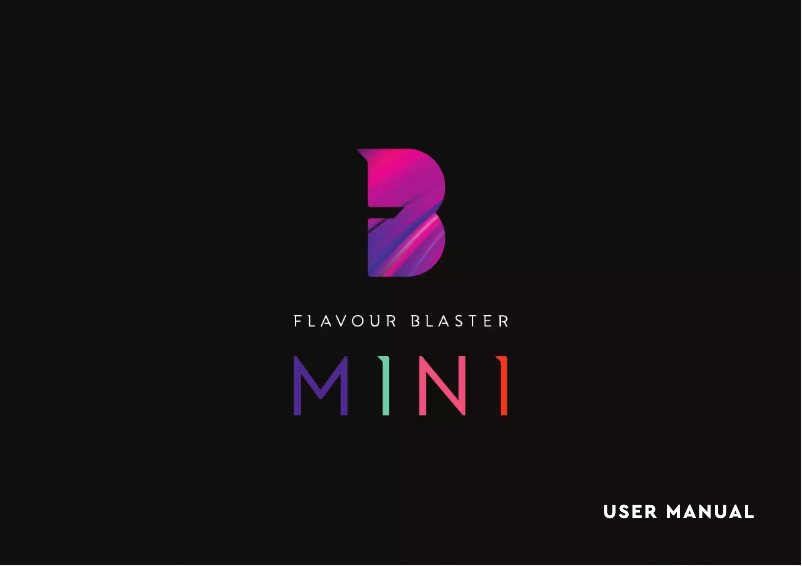 Página 1 del manual Manual de usuario Flavour Blaster Mini