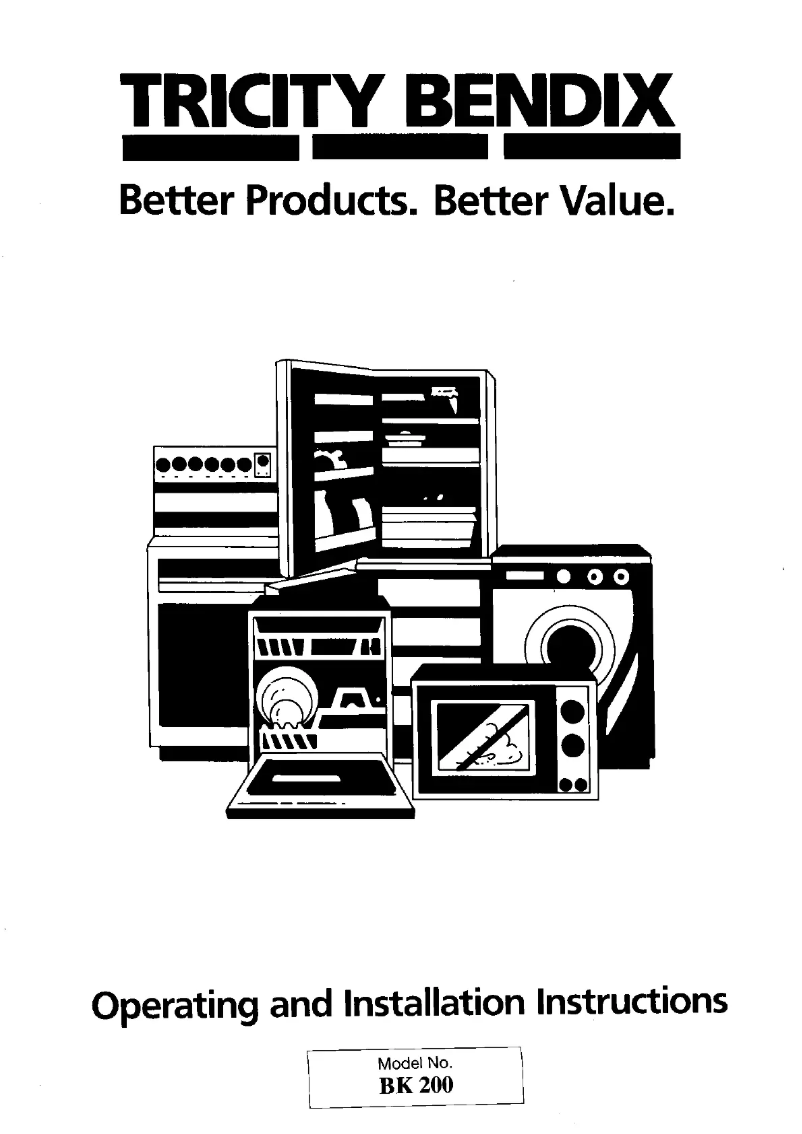 Página 1 del manual Manual de usuario Tricity Bendix BK200W