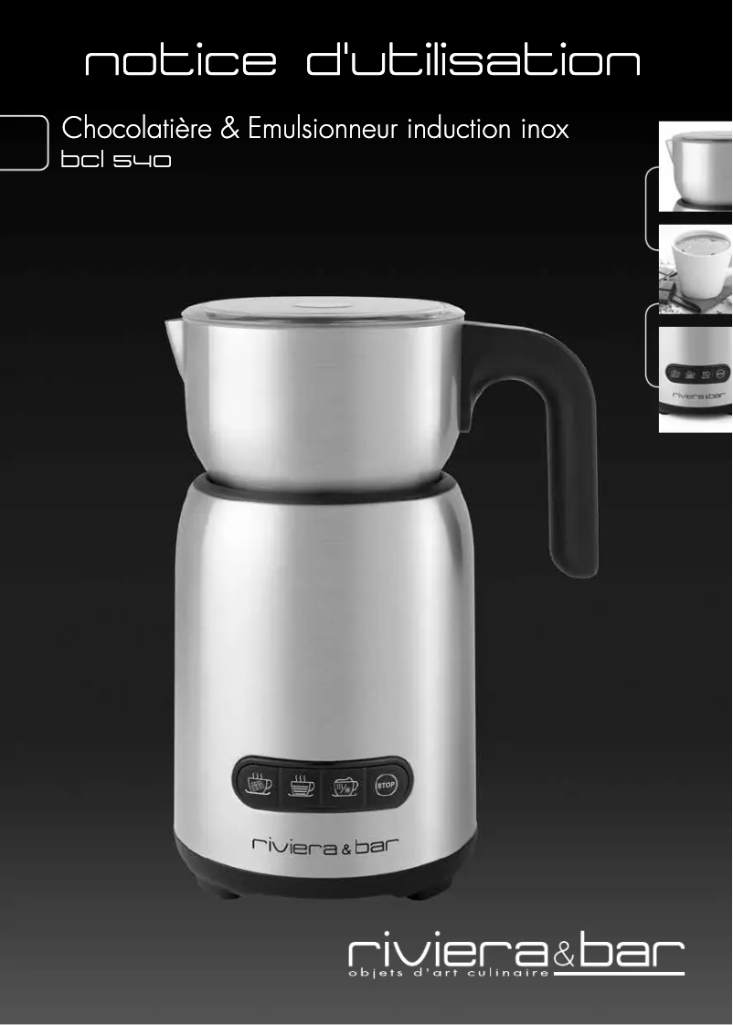 Page 1 de la notice Manuel utilisateur Riviera & Bar BCL540
