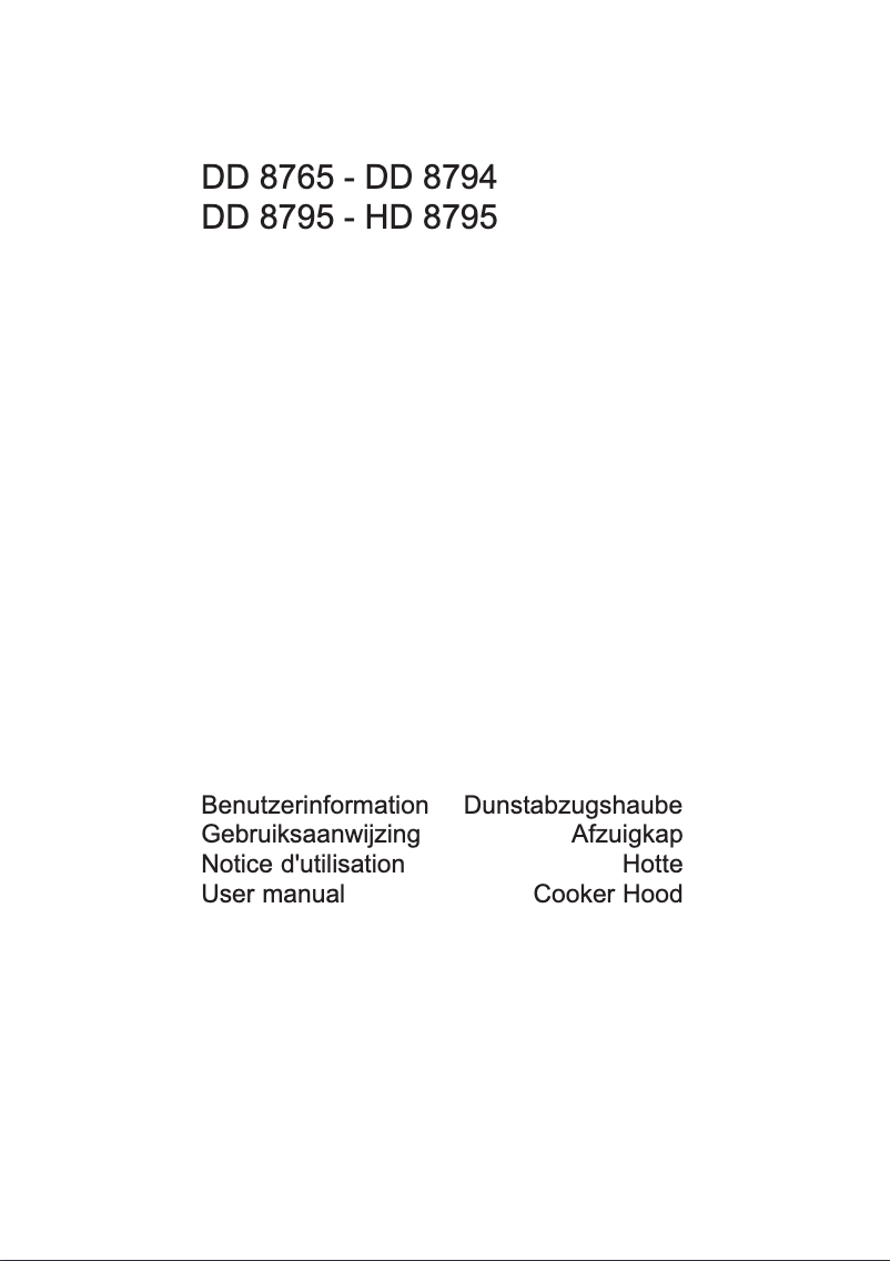 Page 1 de la notice Manuel utilisateur AEG DD8795-M