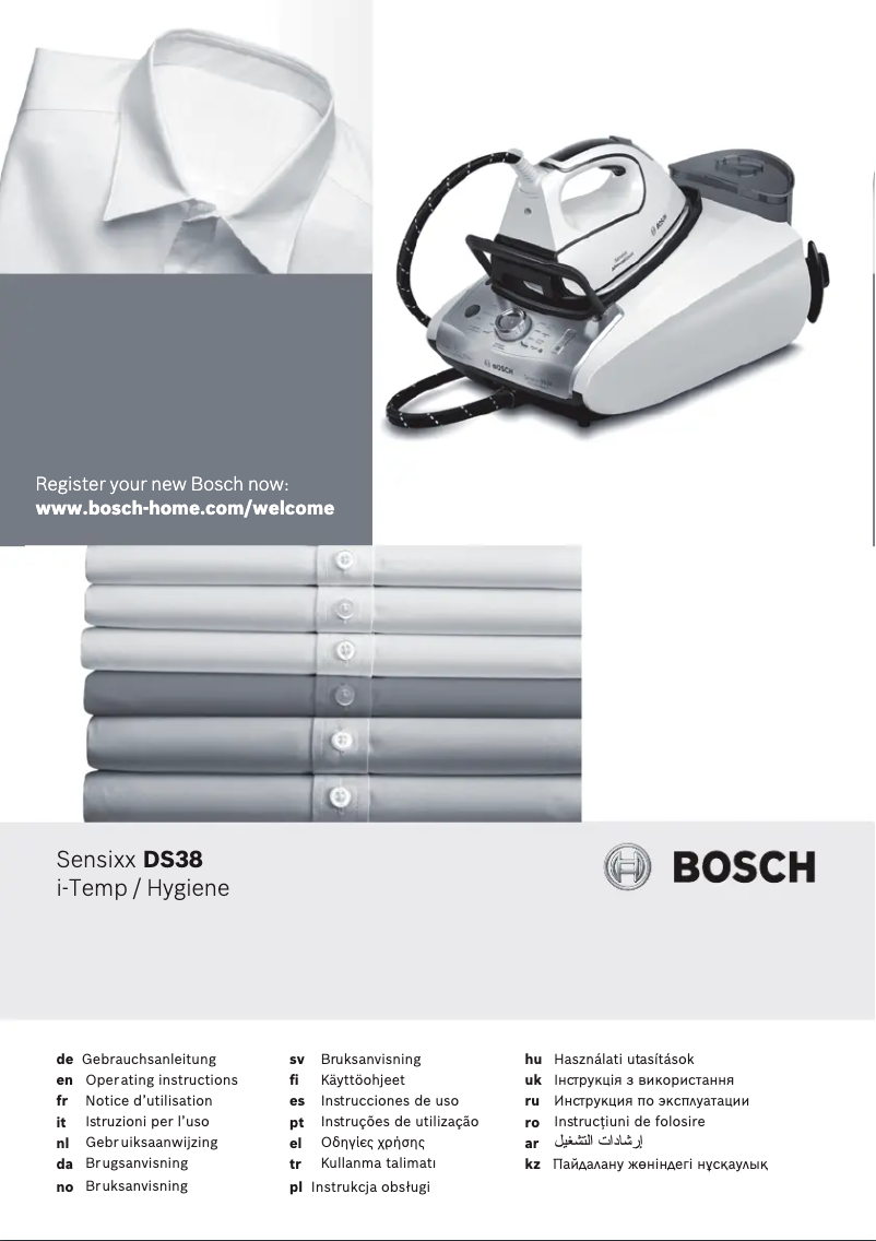 Page 1 de la notice Manuel utilisateur Bosch Sensixx DS38 TDS383110