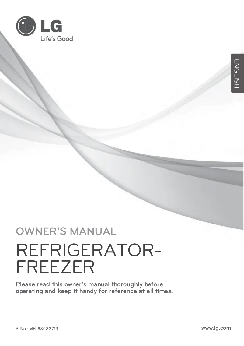 Page 1 de la notice Manuel utilisateur LG GN-F579ESDV