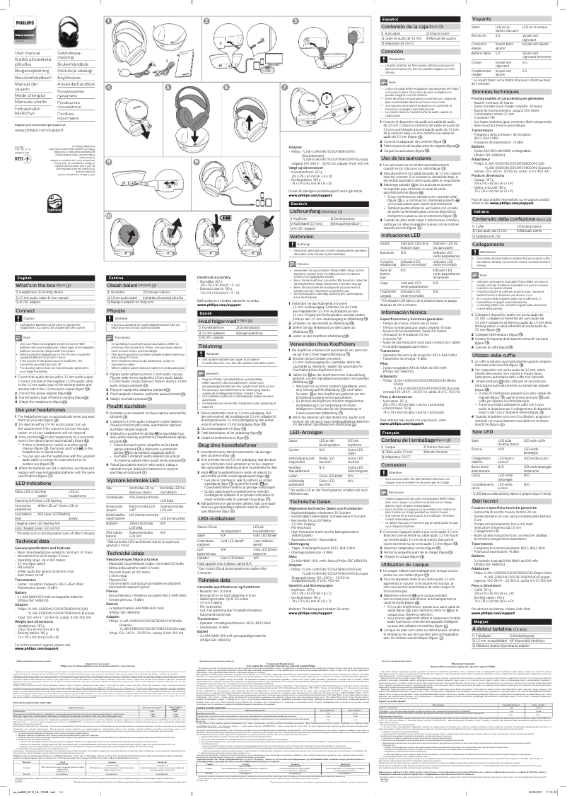 Página 1 del manual Manual de usuario Philips SHC8800