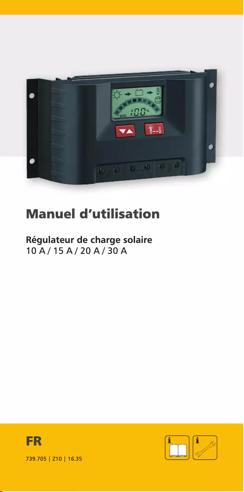 Page 1 de la notice Manuel utilisateur Steca PR 1515