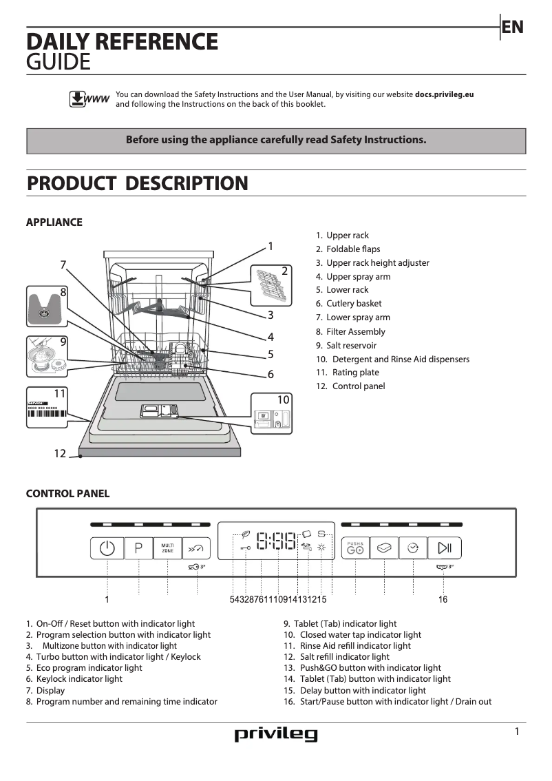 Página 1 del manual Manual de usuario Privileg RBO 3C23 A 6.5 X