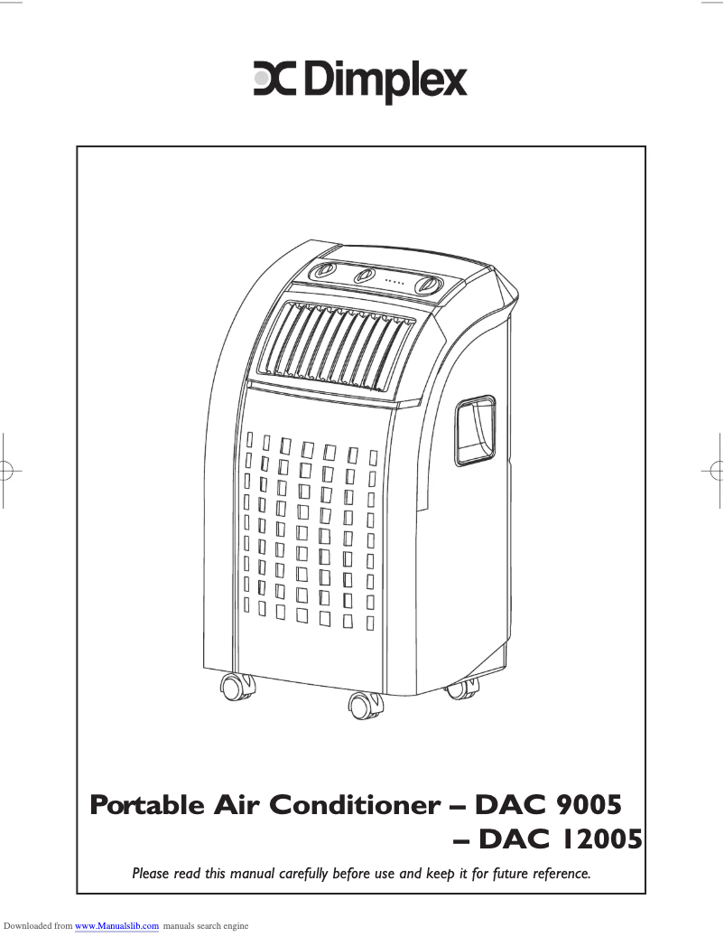 Page 1 de la notice Manuel utilisateur Dimplex DAC12005