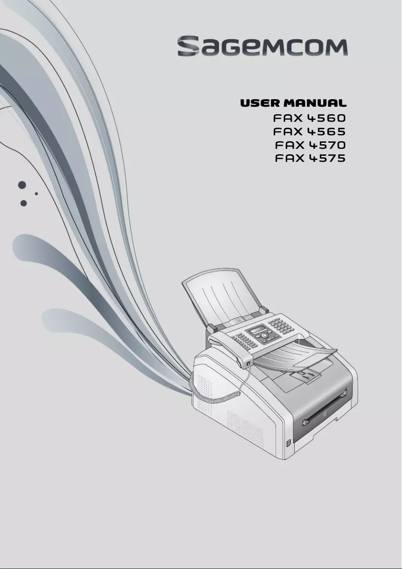 Página 1 del manual Manual de usuario Sagemcom FAX 4575