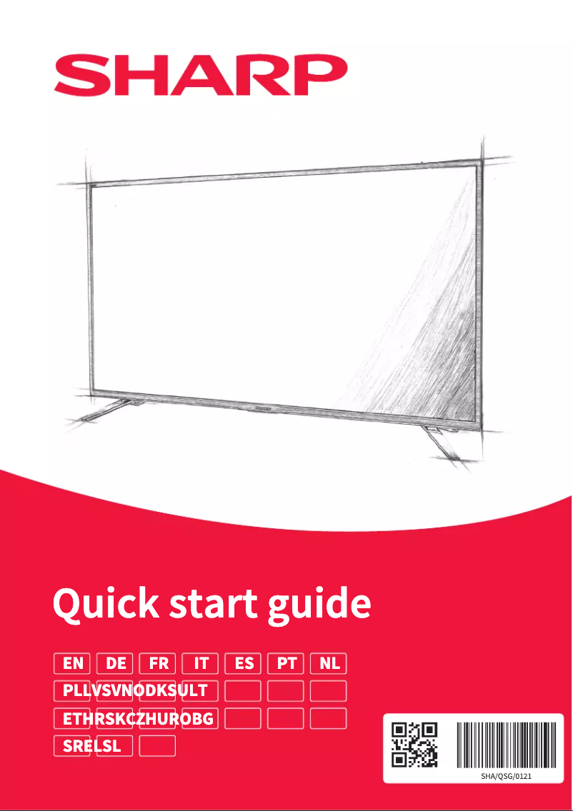 Page 1 de la notice Manuel utilisateur Sharp 40AG6EE