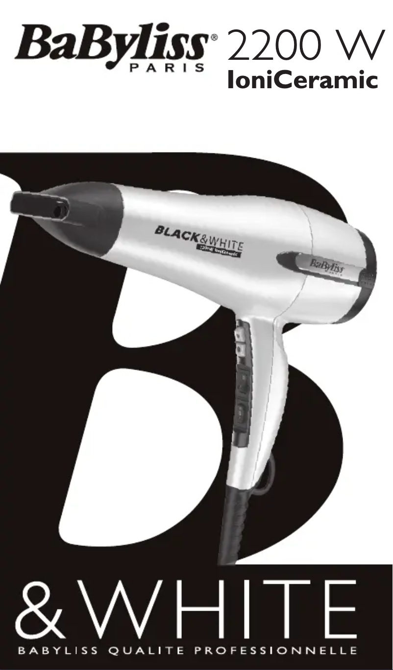 Page 1 de la notice Manuel utilisateur BaByliss BW495E