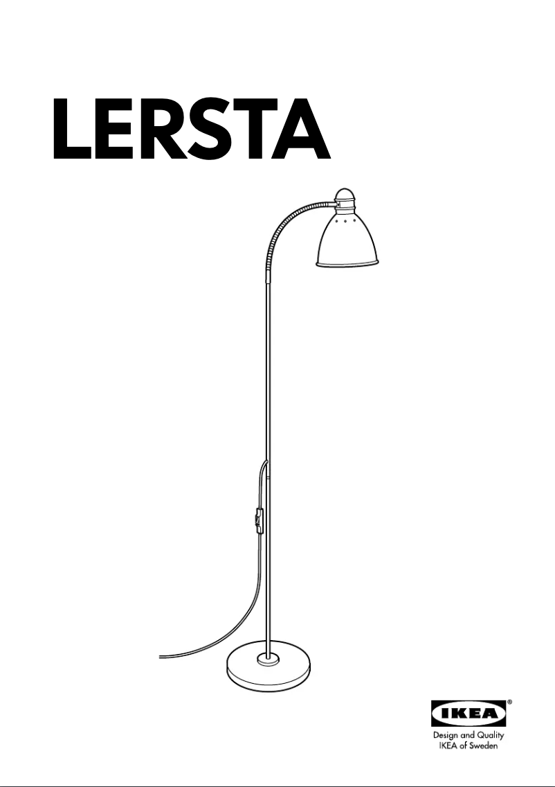Page 1 de la notice Mode d'emploi Ikea LERSTA