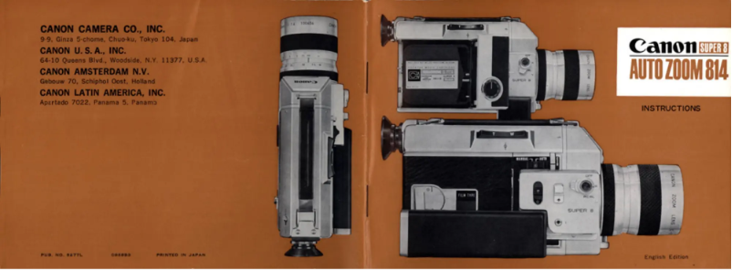 Page 1 de la notice Manuel utilisateur Canon Auto Zoom 814