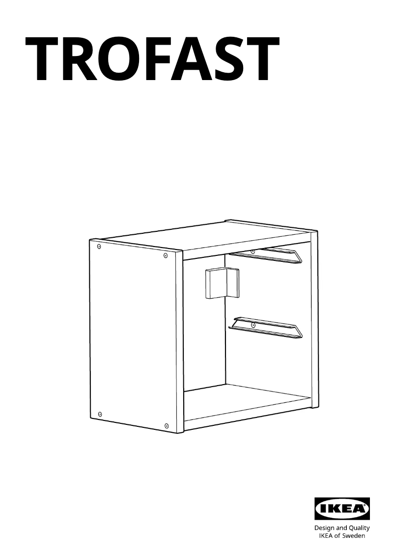 Page 1 de la notice Manuel utilisateur Ikea TROFAST 705.160.76