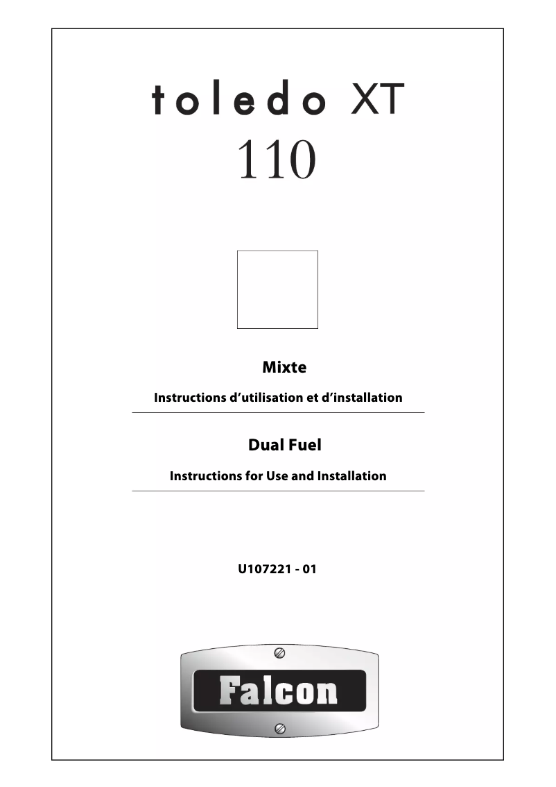 Page 1 de la notice Manuel utilisateur Falcon Toledo XT