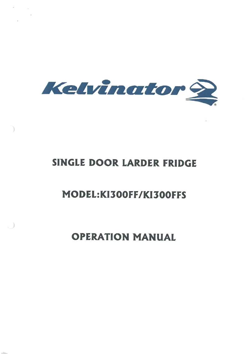 Page 1 de la notice Manuel utilisateur Kelvinator KI300FF