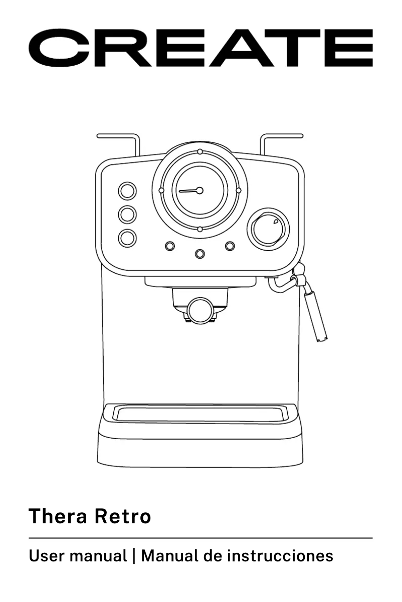 Page 1 de la notice Manuel utilisateur Create Thera Retro