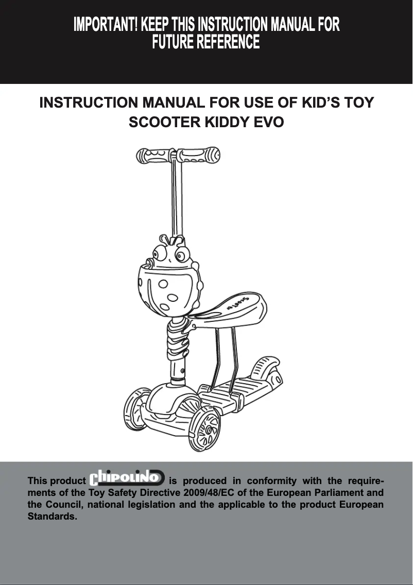 Page 1 of the manual User Manual Chipolino 2 in 1 Kiddy Evo