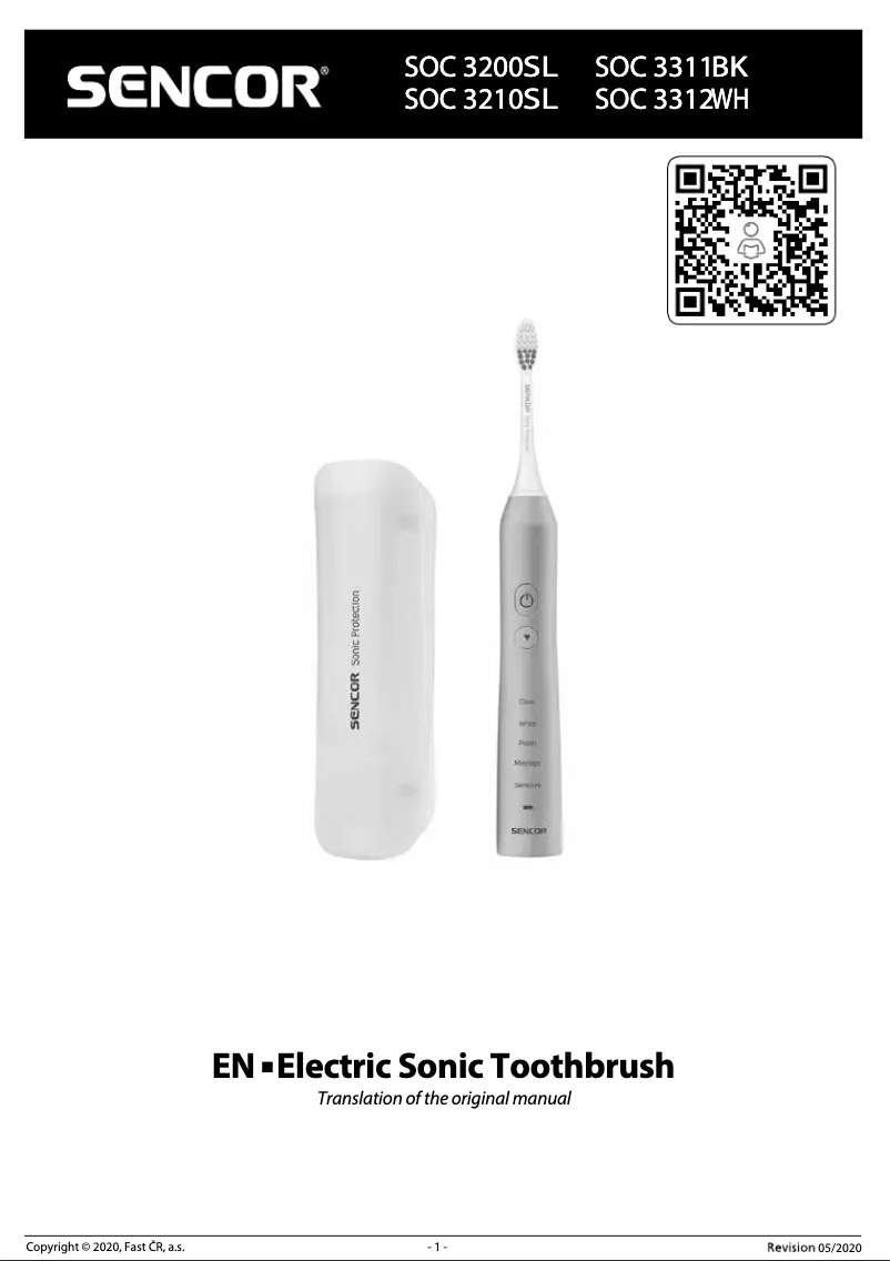 Page 1 de la notice Manuel utilisateur Sencor SOC 3200SL