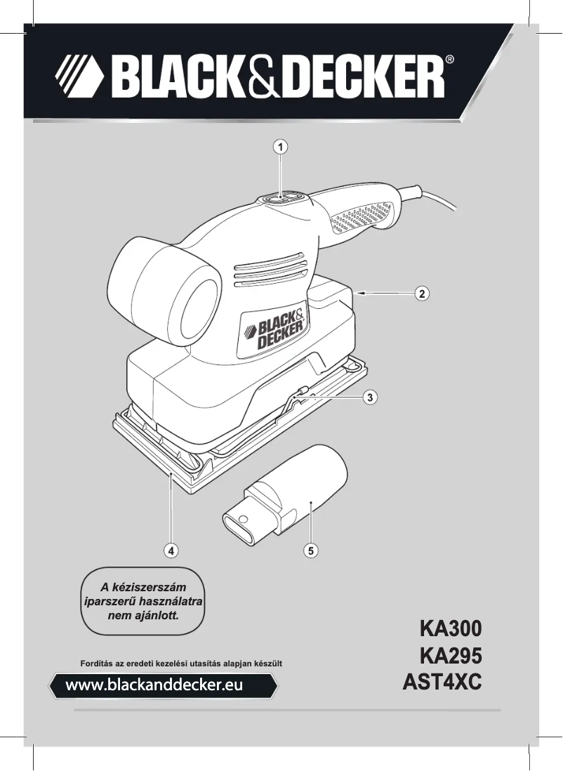 Page 1 de la notice Manuel utilisateur Black & Decker AST4XC