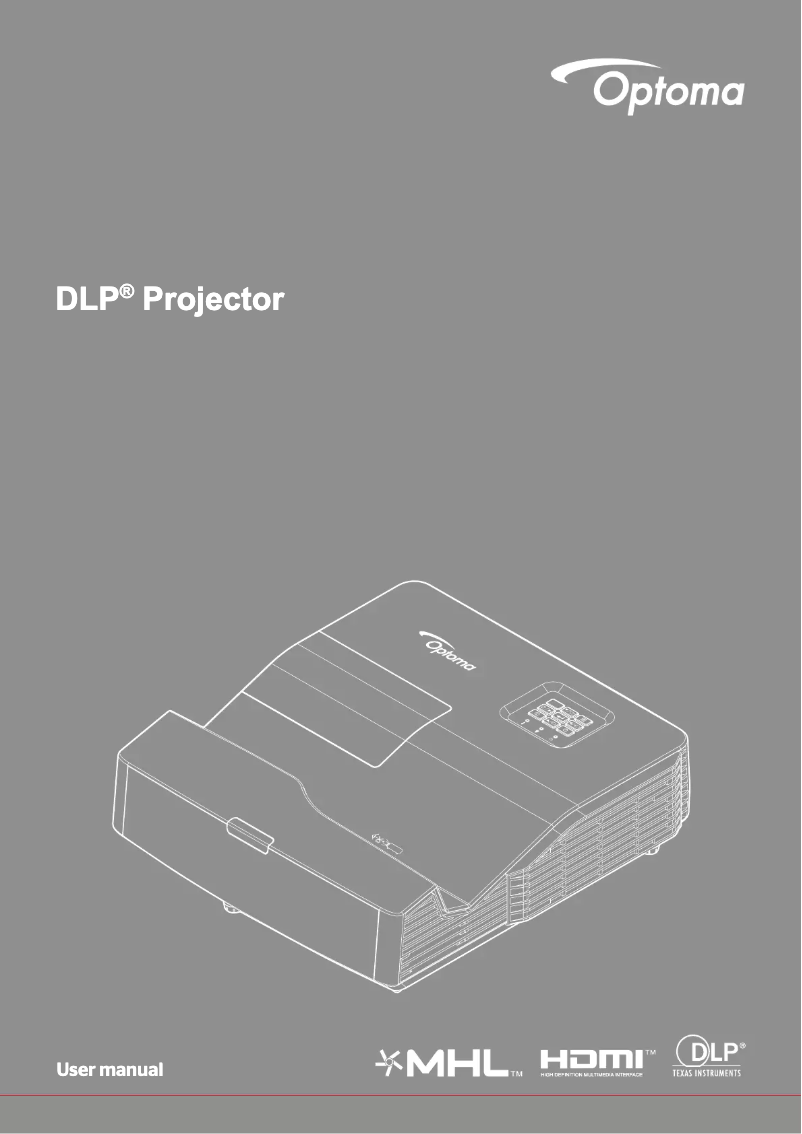 Page 1 de la notice Manuel utilisateur Optoma GT5600