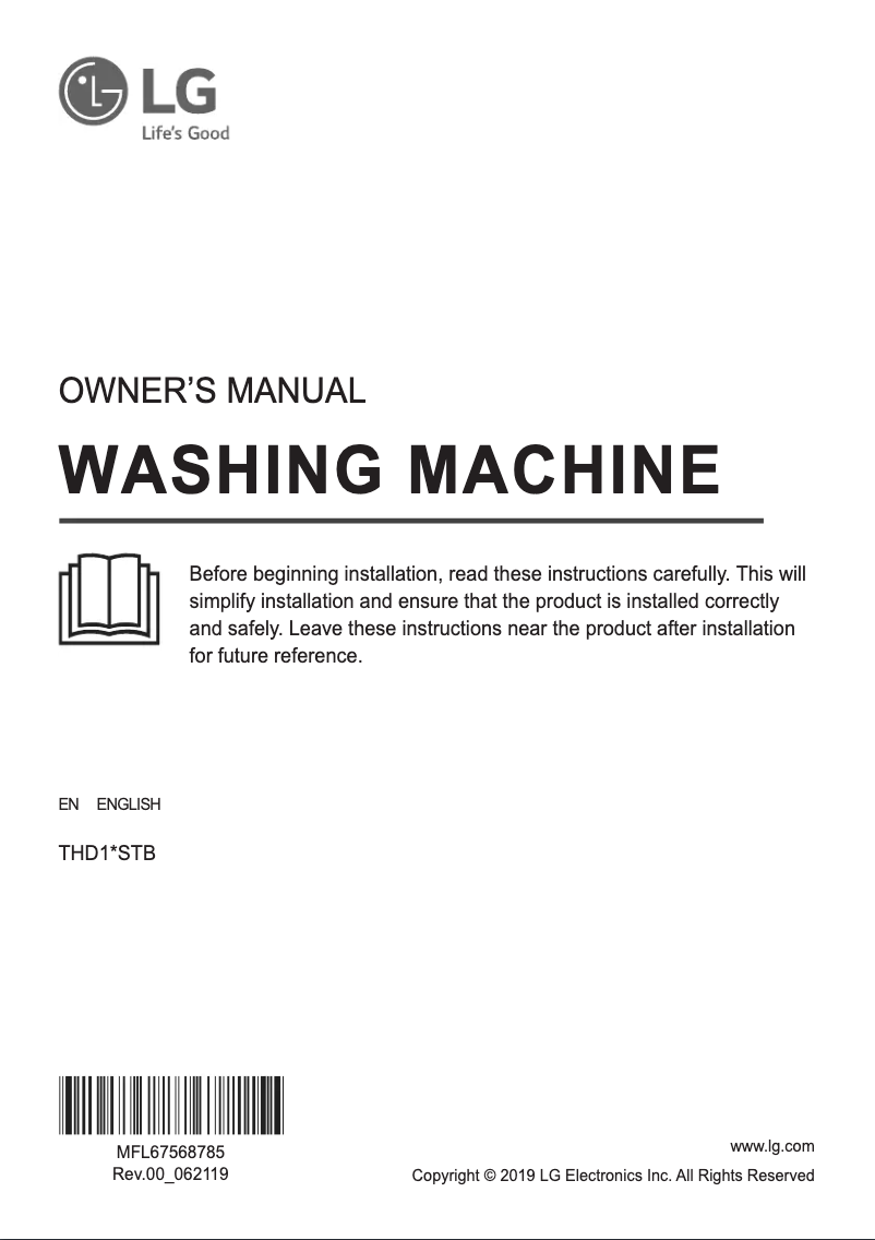 Página 1 del manual Manual de usuario LG THD11STB