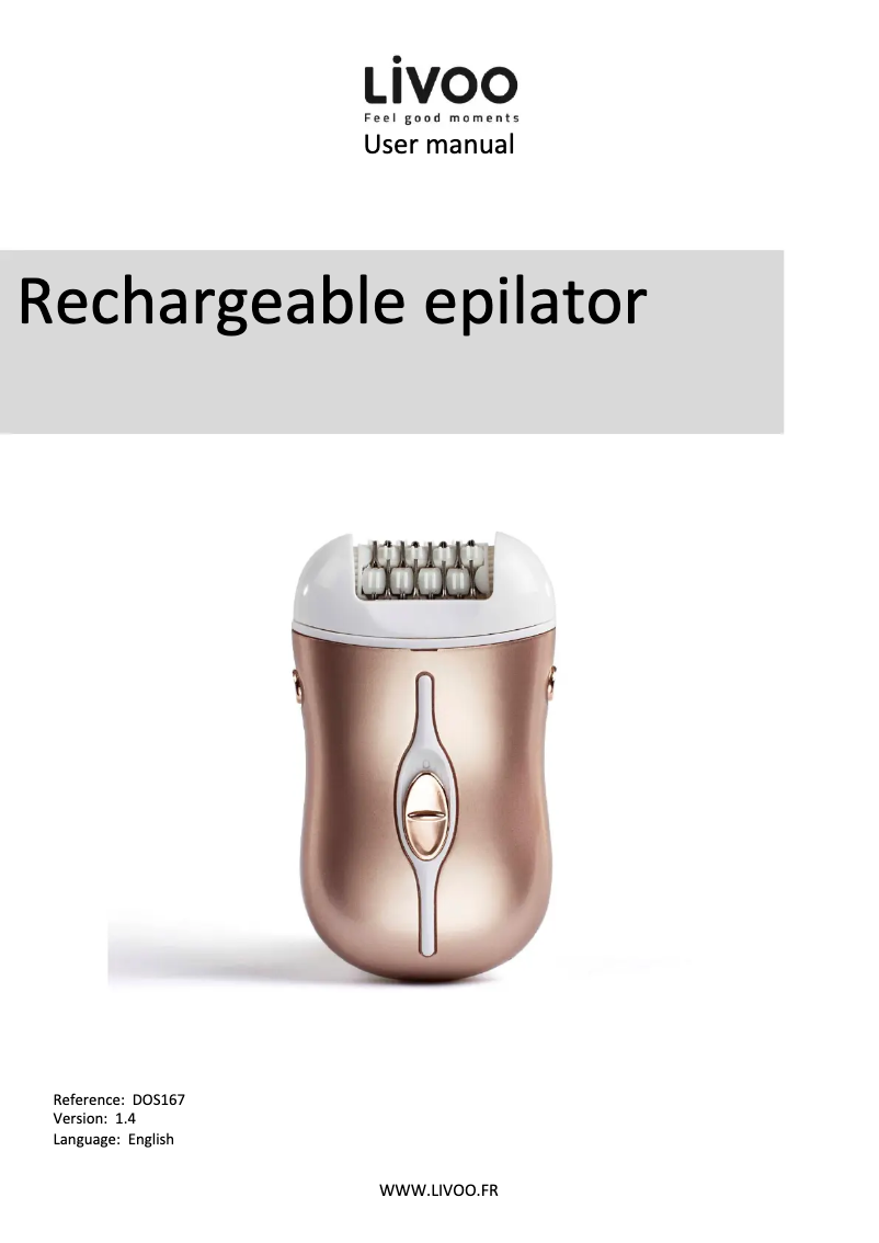 Page 1 de la notice Manuel utilisateur Livoo DOS167P